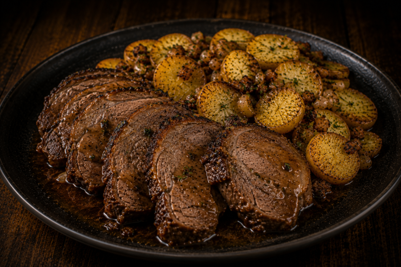Lammfleisch aus dem Backofen